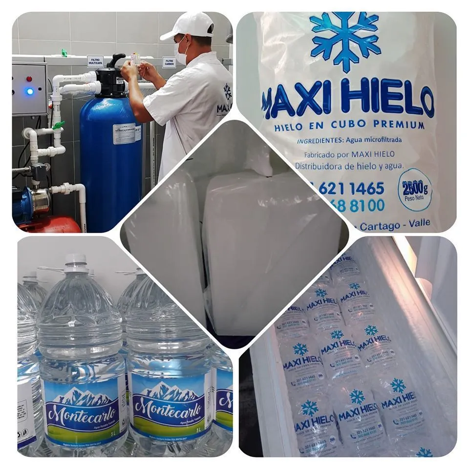 MaxiHielo -- Hielo y agua purificada Montecarlo.
